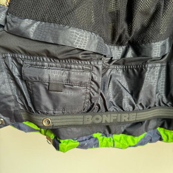 Vintage Y2K BONFIRE SNOWBOARDING Blur Winter Ski Jacket - Mens - Picture 7 of 10